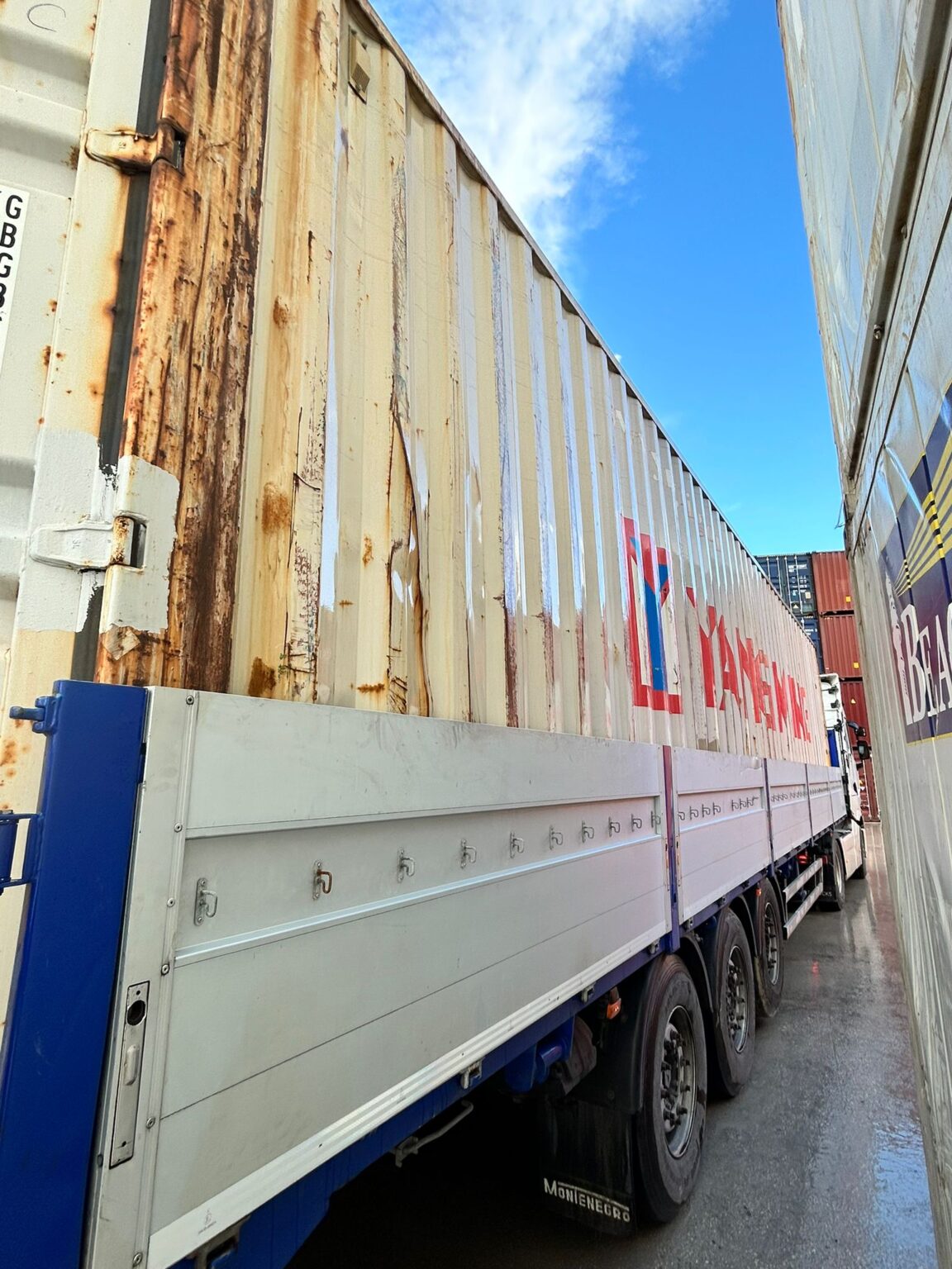 Contenedor de 40 pies para almacenamiento de materiales de construcción